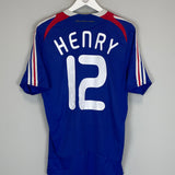 Shop 2007/08 FRANCE HENRY #12 HOME SHIRT (M) ADIDAS, classic football shirts, vintage football shirts & retro soccer jerseys at Cult Kits