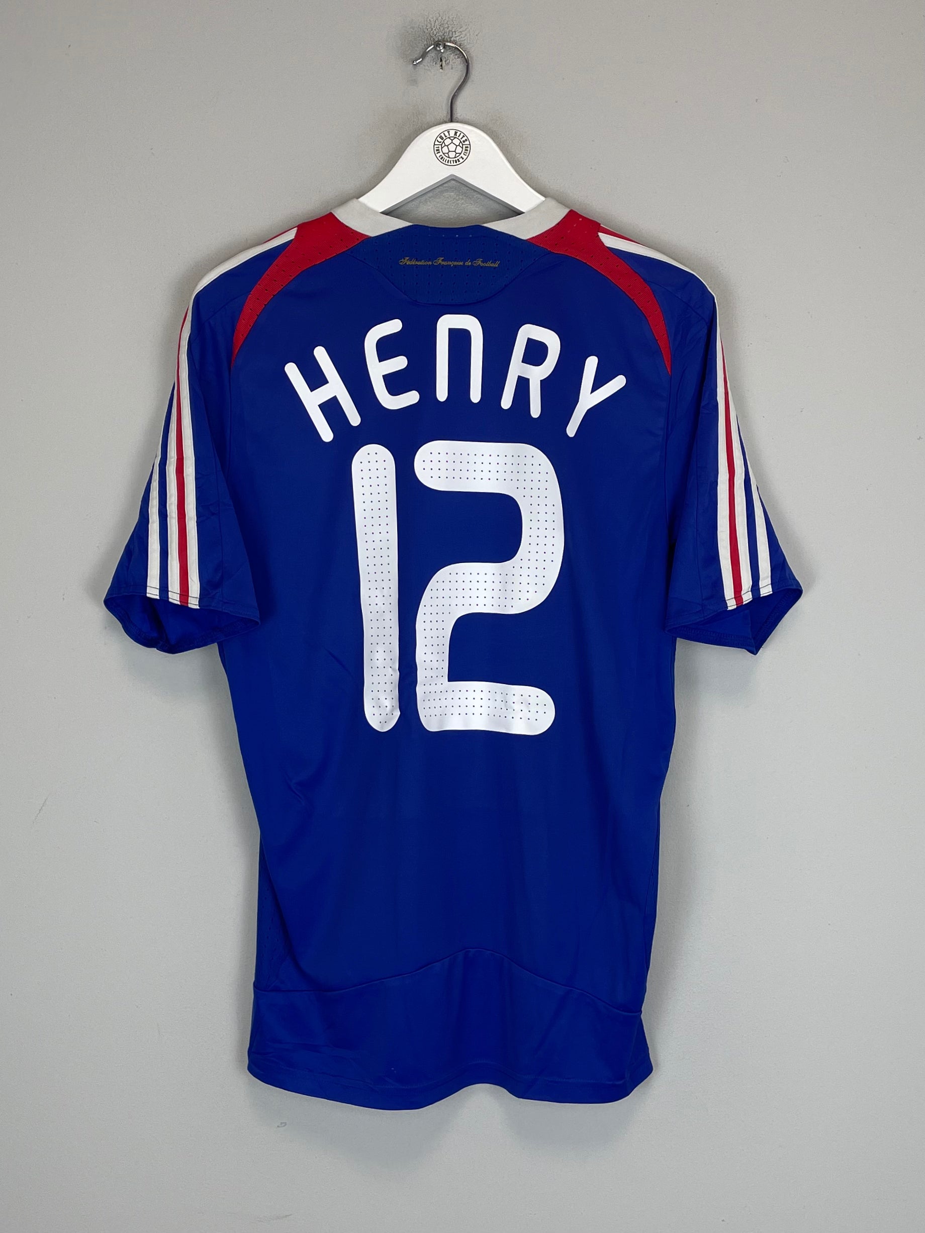 Shop 2007/08 FRANCE HENRY #12 HOME SHIRT (M) ADIDAS, classic football shirts, vintage football shirts & retro soccer jerseys at Cult Kits