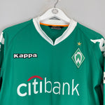 Shop 2007/08 WERDER BREMEN NALDO #4 L/S *MATCH ISSUE* HOME SHIRT (XL) KAPPA, classic football shirts, vintage football shirts & retro soccer jerseys at Cult Kits