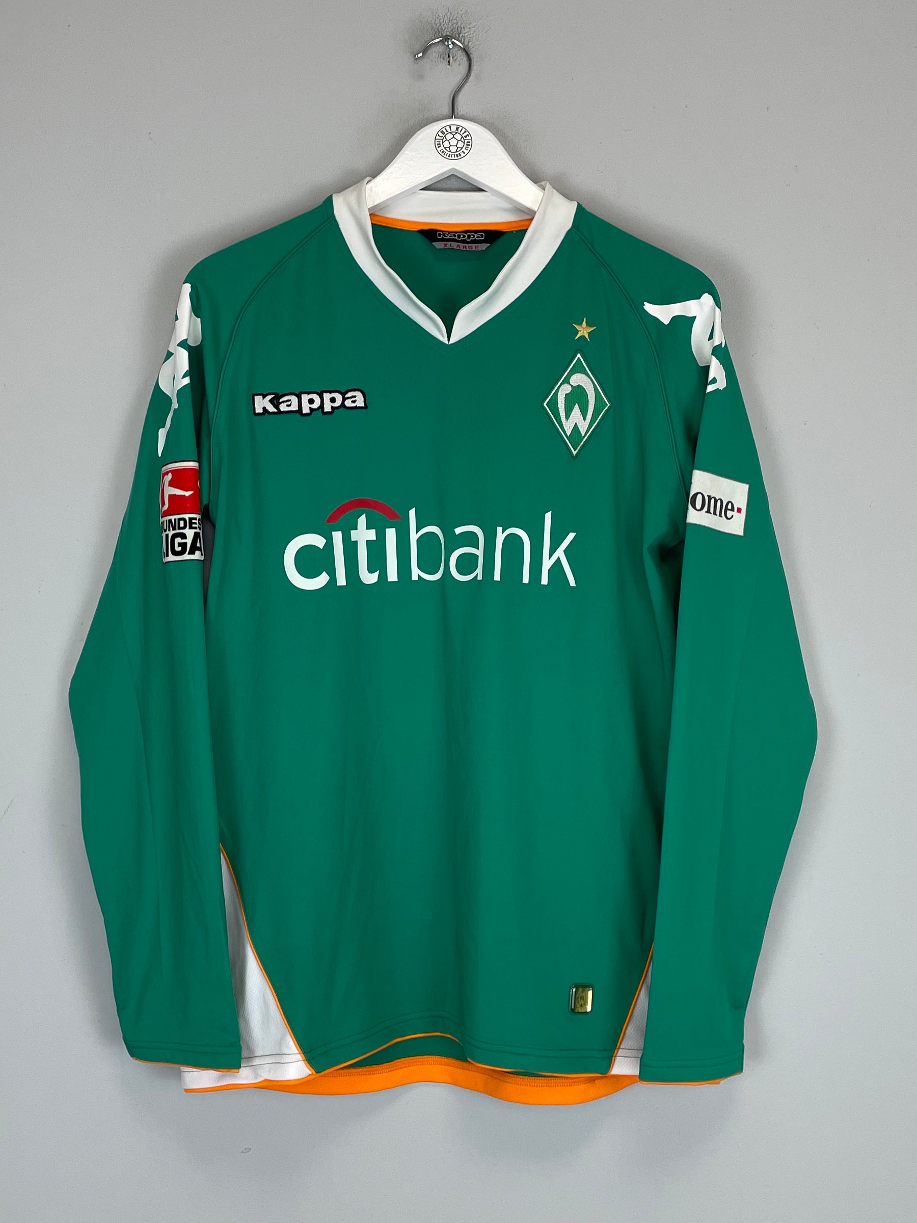 Shop 2007/08 WERDER BREMEN NALDO #4 L/S *MATCH ISSUE* HOME SHIRT (XL) KAPPA, classic football shirts, vintage football shirts & retro soccer jerseys at Cult Kits