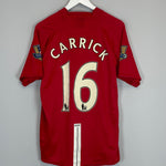 2007/09 MANCHESTER UNITED CARRICK #16 HOME SHIRT (L) NIKE