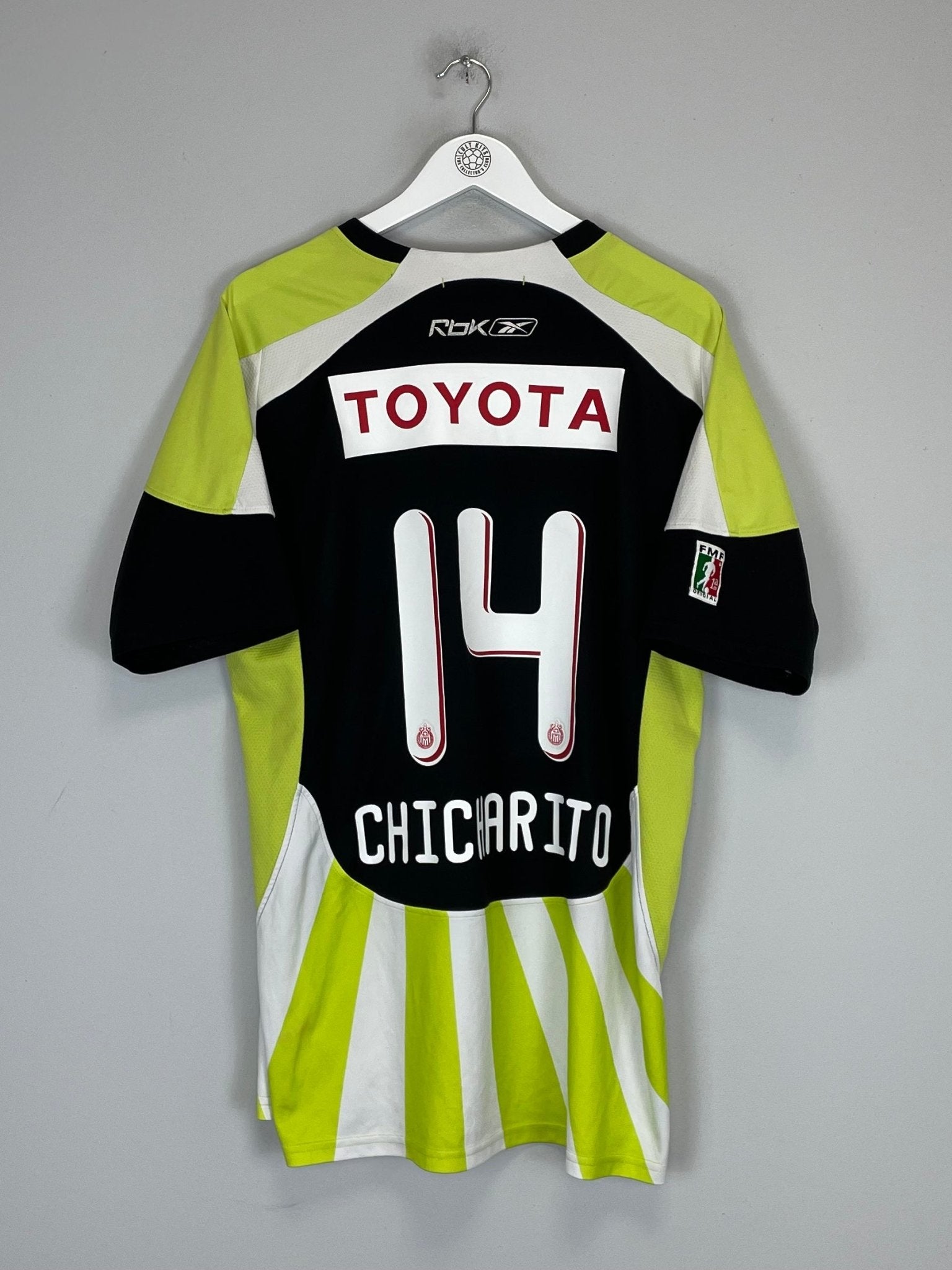 Shop 2008 CHIVAS GUADALAJARA CHICHARITO #14 THIRD SHIRT (XL) REEBOK, classic football shirts, vintage football shirts & retro soccer jerseys at Cult Kits
