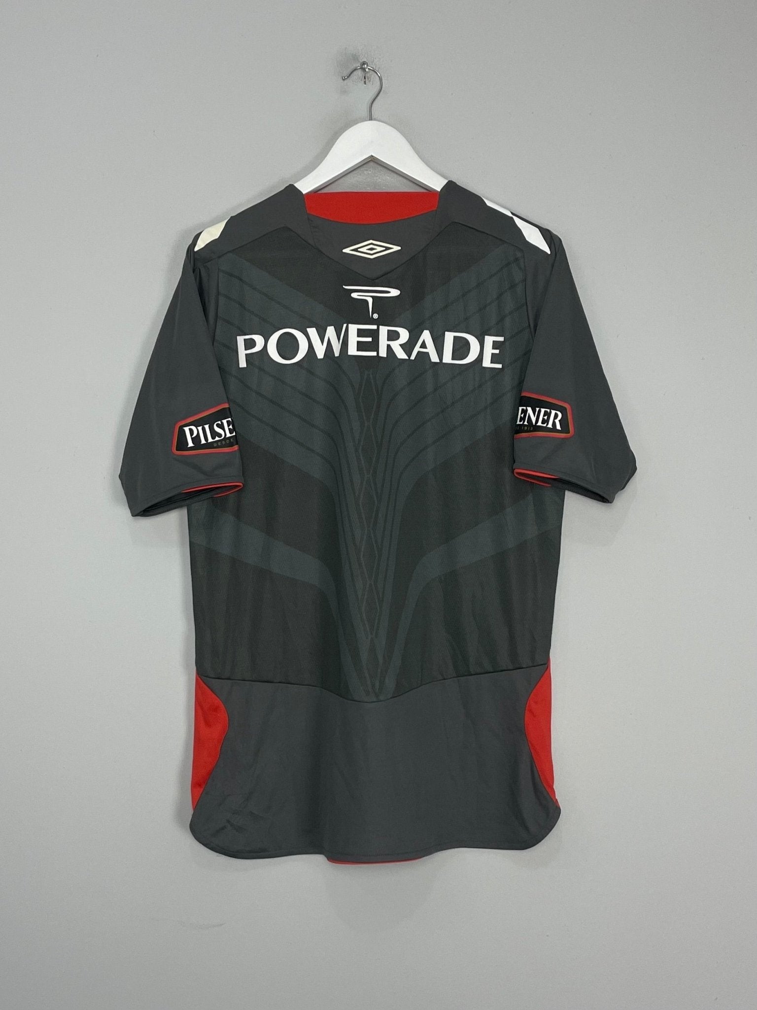 Shop 2008 LDU QUITO AWAY SHIRT (L) UMBRO, classic football shirts, vintage football shirts & retro soccer jerseys at Cult Kits