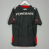 Shop 2008 LDU QUITO AWAY SHIRT (M) UMBRO, classic football shirts, vintage football shirts & retro soccer jerseys at Cult Kits