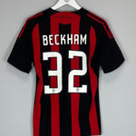 2008/09 AC MILAN BECKHAM 23 HOME SHIRT (S) ADIDAS - Cult Kits - Small - Buy Vintage Football Shirts, Authentic Retro Football Shirts For Sale, Classic Football Shirts & Soccer Jersey