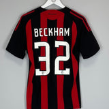 2008/09 AC MILAN BECKHAM 23 HOME SHIRT (S) ADIDAS - Cult Kits - Small - Buy Vintage Football Shirts, Authentic Retro Football Shirts For Sale, Classic Football Shirts & Soccer Jersey