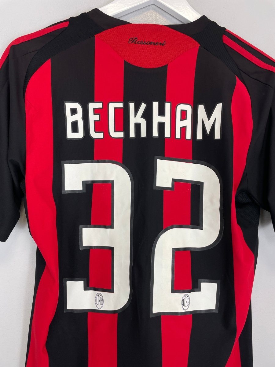 2008/09 AC MILAN BECKHAM 23 HOME SHIRT (S) ADIDAS - Cult Kits - Small - Buy Vintage Football Shirts, Authentic Retro Football Shirts For Sale, Classic Football Shirts & Soccer Jersey