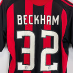 2008/09 AC MILAN BECKHAM 23 HOME SHIRT (S) ADIDAS - Cult Kits - Small - Buy Vintage Football Shirts, Authentic Retro Football Shirts For Sale, Classic Football Shirts & Soccer Jersey
