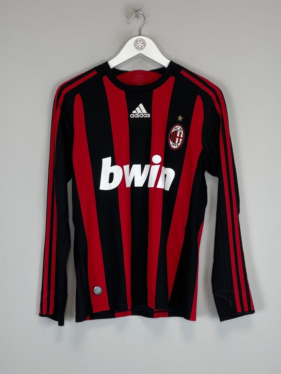 2008/09 AC MILAN BECKHAM 32 L/S HOME SHIRT (S) ADIDAS - Cult Kits - Small - Buy Vintage Football Shirts, Authentic Retro Football Shirts For Sale, Classic Football Shirts & Soccer Jersey
