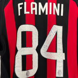 Shop 2008/09 AC MILAN FLAMINI #84 *MATCH ISSUED + SIGNED* HOME SHIRT (S) ADIDAS, classic football shirts, vintage football shirts & retro soccer jerseys at Cult Kits