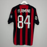 Shop 2008/09 AC MILAN FLAMINI #84 *MATCH ISSUED + SIGNED* HOME SHIRT (S) ADIDAS, classic football shirts, vintage football shirts & retro soccer jerseys at Cult Kits