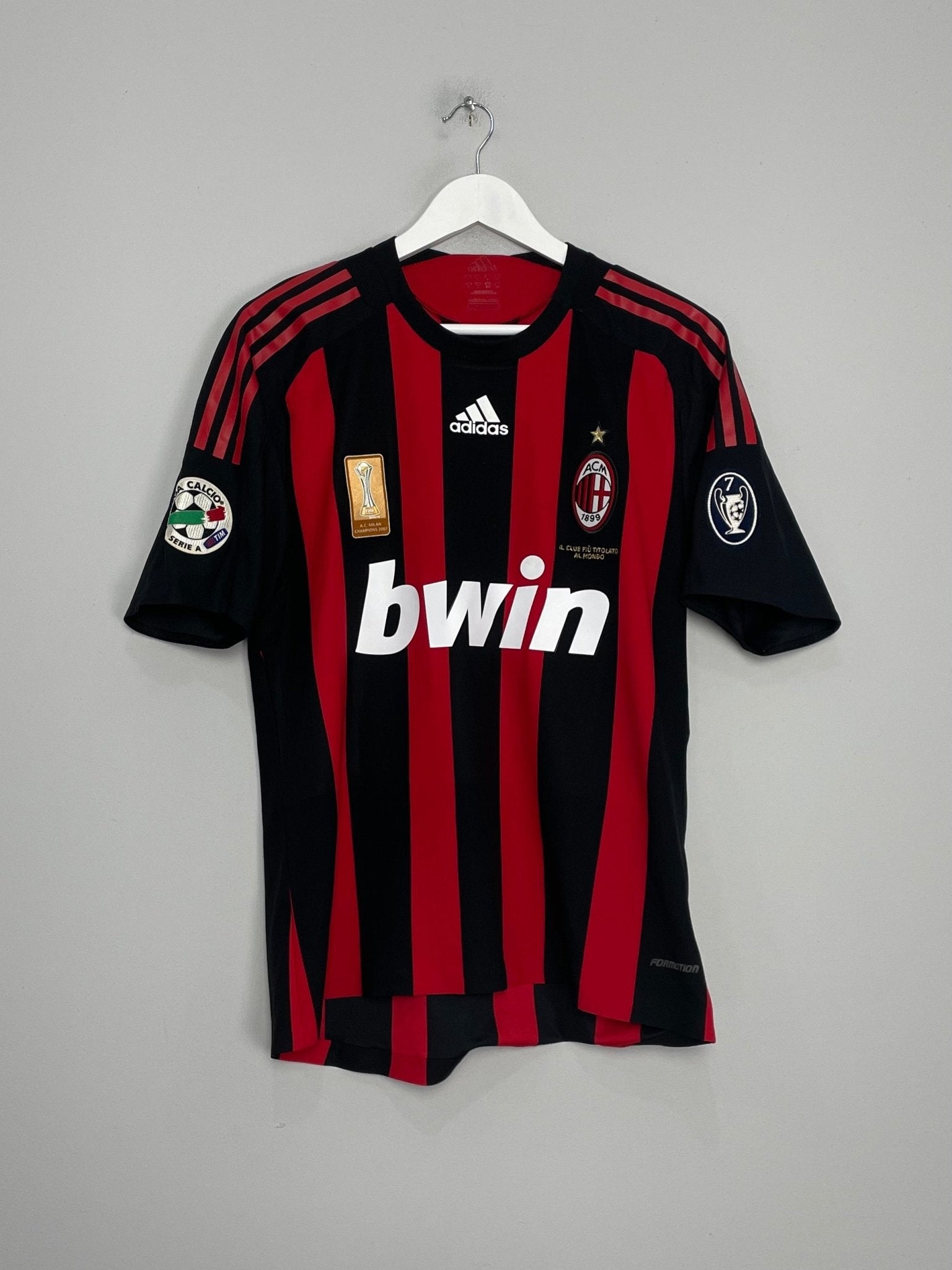 Shop 2008/09 AC MILAN FLAMINI #84 *MATCH ISSUED + SIGNED* HOME SHIRT (S) ADIDAS, classic football shirts, vintage football shirts & retro soccer jerseys at Cult Kits
