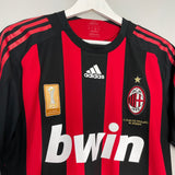 Shop 2008/09 AC MILAN FLAMINI #84 *MATCH ISSUED + SIGNED* HOME SHIRT (S) ADIDAS, classic football shirts, vintage football shirts & retro soccer jerseys at Cult Kits