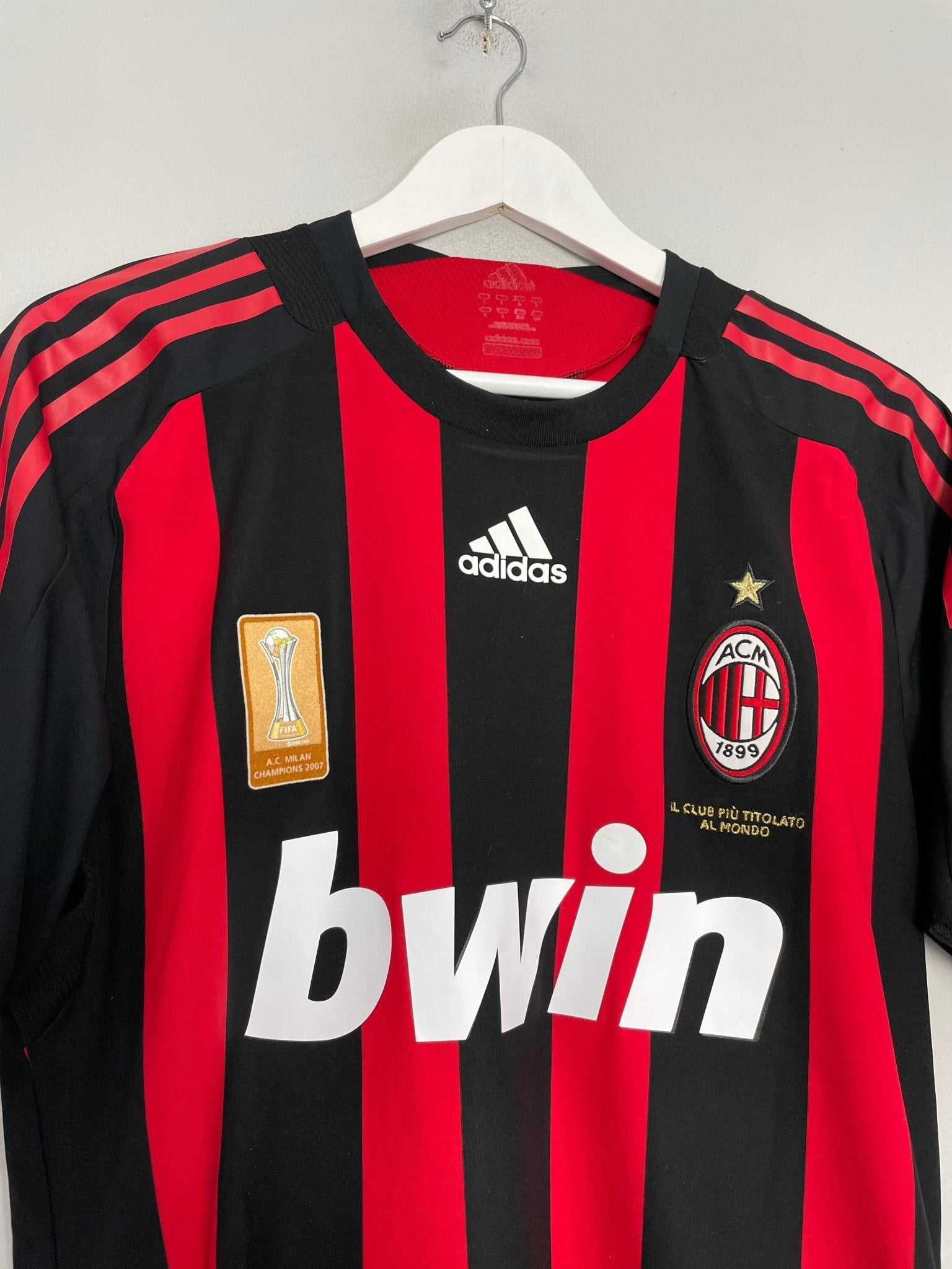 Shop 2008/09 AC MILAN FLAMINI #84 *MATCH ISSUED + SIGNED* HOME SHIRT (S) ADIDAS, classic football shirts, vintage football shirts & retro soccer jerseys at Cult Kits