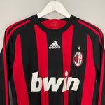 Shop 2008/09 AC MILAN GATTUSO #8 L/S HOME SHIRT (S) ADIDAS, classic football shirts, vintage football shirts & retro soccer jerseys at Cult Kits