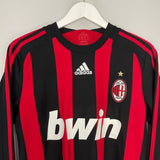 Shop 2008/09 AC MILAN GATTUSO #8 L/S HOME SHIRT (S) ADIDAS, classic football shirts, vintage football shirts & retro soccer jerseys at Cult Kits