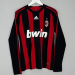 Shop 2008/09 AC MILAN GATTUSO #8 L/S HOME SHIRT (S) ADIDAS, classic football shirts, vintage football shirts & retro soccer jerseys at Cult Kits