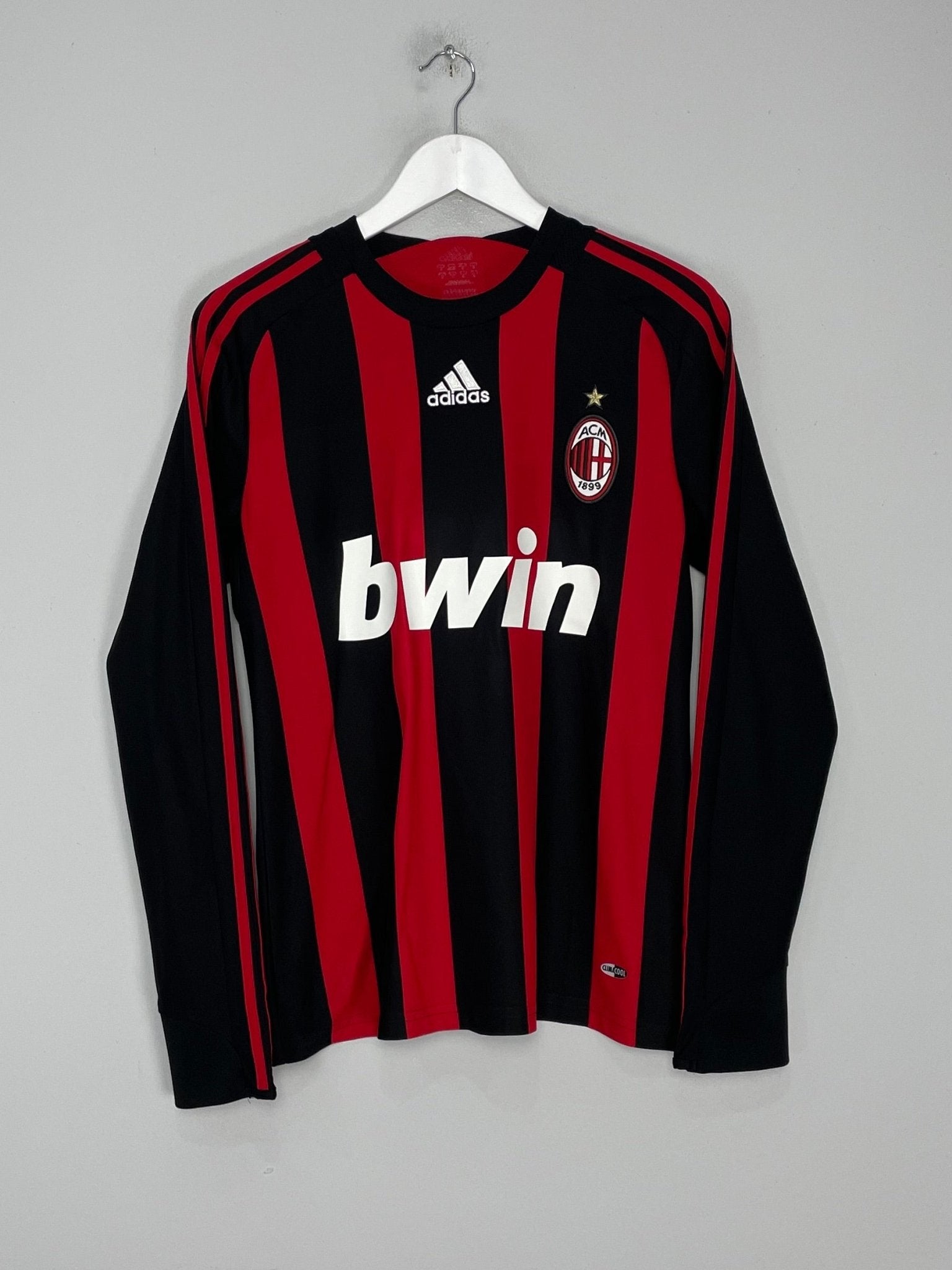 Shop 2008/09 AC MILAN GATTUSO #8 L/S HOME SHIRT (S) ADIDAS, classic football shirts, vintage football shirts & retro soccer jerseys at Cult Kits