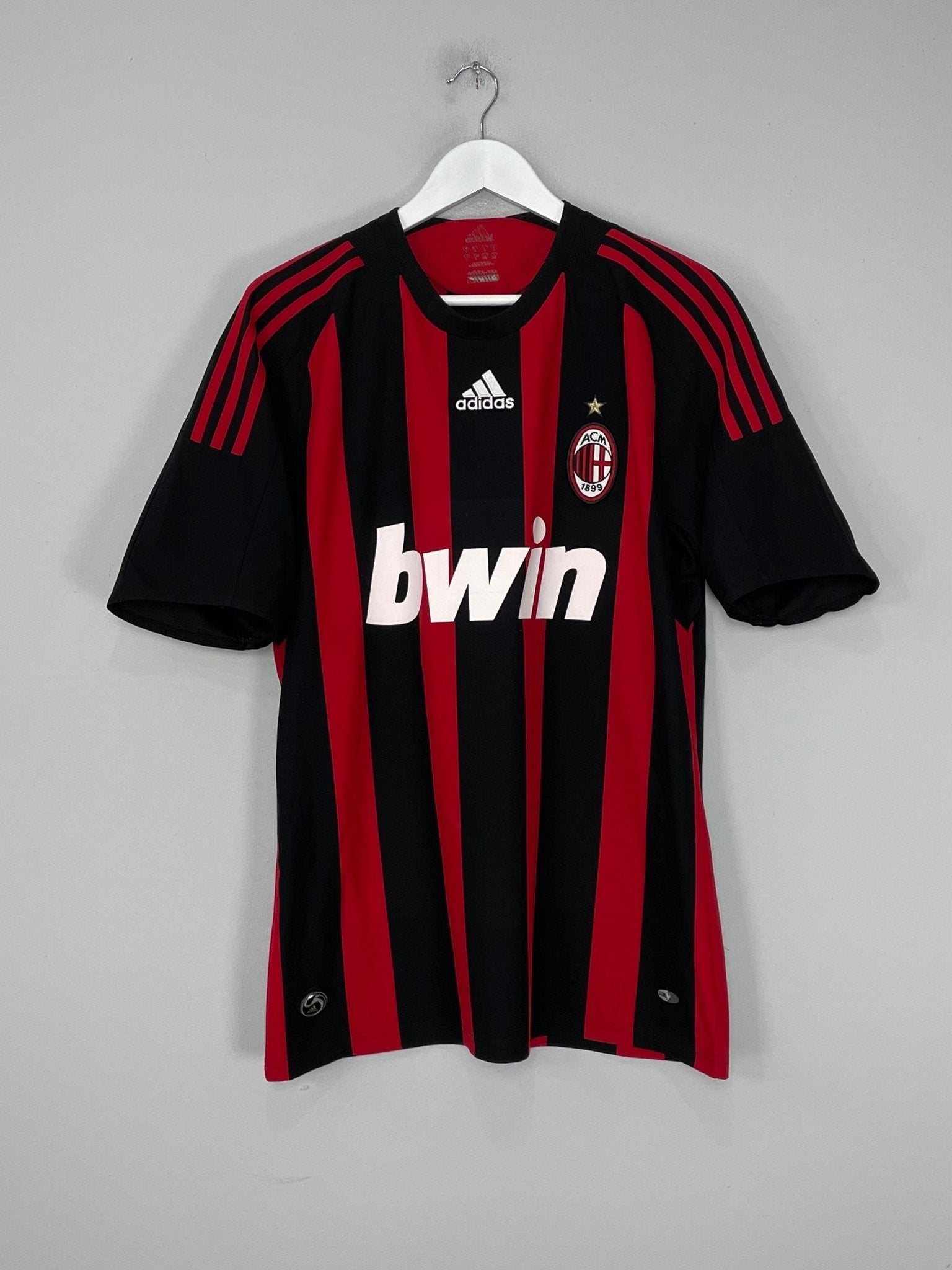 Shop 2008/09 AC MILAN MALDINI #3 HOME SHIRT (L) ADIDAS, classic football shirts, vintage football shirts & retro soccer jerseys at Cult Kits