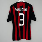 Shop 2008/09 AC MILAN MALDINI #3 HOME SHIRT (L) ADIDAS, classic football shirts, vintage football shirts & retro soccer jerseys at Cult Kits