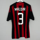Shop 2008/09 AC MILAN MALDINI #3 HOME SHIRT (L) ADIDAS, classic football shirts, vintage football shirts & retro soccer jerseys at Cult Kits