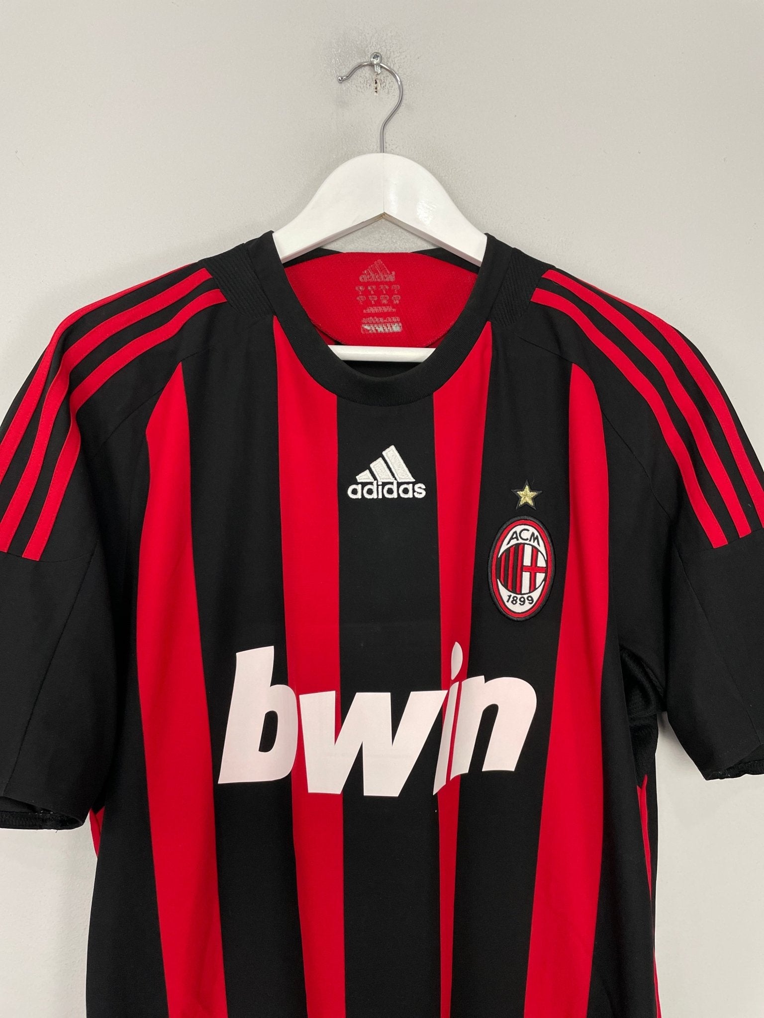 Shop 2008/09 AC MILAN MALDINI #3 HOME SHIRT (L) ADIDAS, classic football shirts, vintage football shirts & retro soccer jerseys at Cult Kits