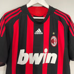 Shop 2008/09 AC MILAN MALDINI #3 HOME SHIRT (M) ADIDAS, classic football shirts, vintage football shirts & retro soccer jerseys at Cult Kits