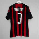 Shop 2008/09 AC MILAN MALDINI #3 HOME SHIRT (M) ADIDAS, classic football shirts, vintage football shirts & retro soccer jerseys at Cult Kits