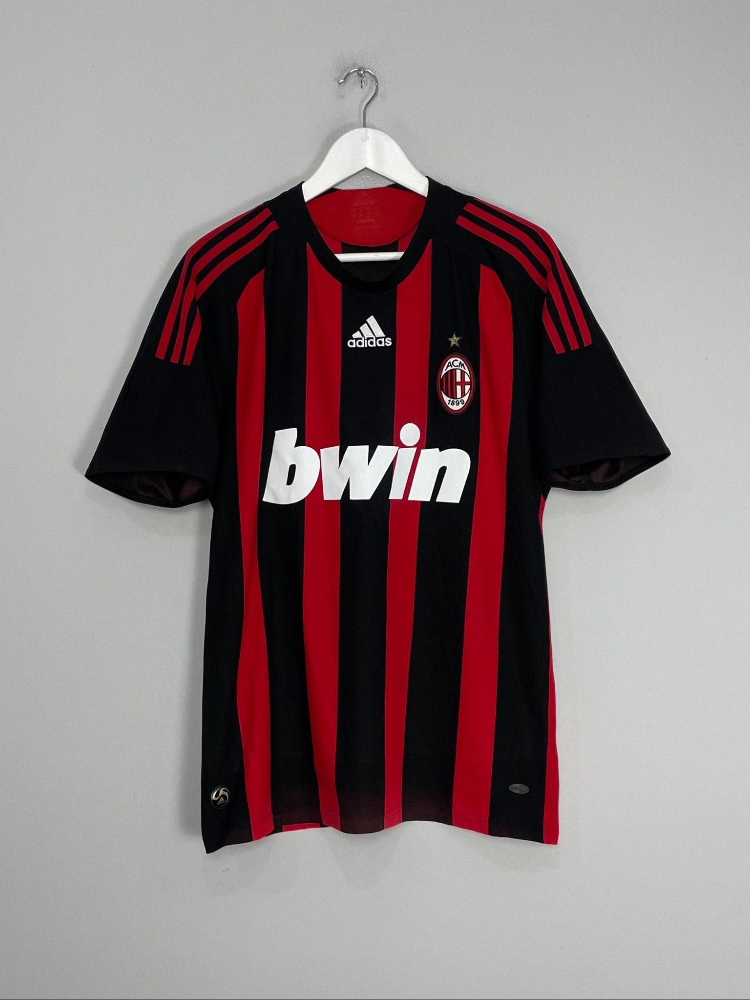 Shop 2008/09 AC MILAN MALDINI #3 HOME SHIRT (M) ADIDAS, classic football shirts, vintage football shirts & retro soccer jerseys at Cult Kits