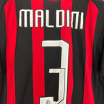 Shop 2008/09 AC MILAN MALDINI #3 HOME SHIRT (M) ADIDAS, classic football shirts, vintage football shirts & retro soccer jerseys at Cult Kits