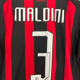 Shop 2008/09 AC MILAN MALDINI #3 HOME SHIRT (M) ADIDAS, classic football shirts, vintage football shirts & retro soccer jerseys at Cult Kits