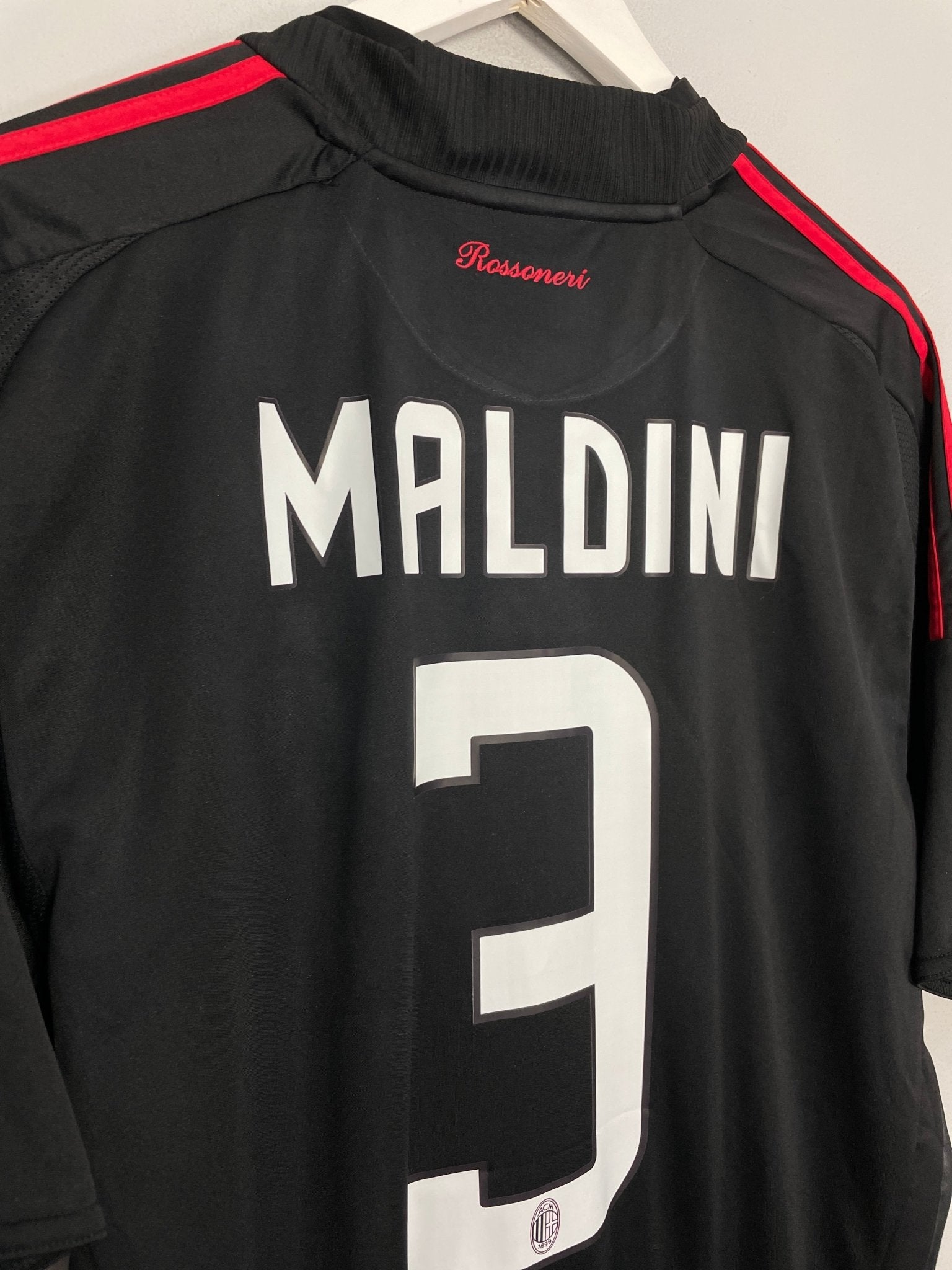 Shop 2008/09 AC MILAN MALDINI #3 THIRD SHIRT (L) ADIDAS, classic football shirts, vintage football shirts & retro soccer jerseys at Cult Kits