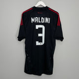Shop 2008/09 AC MILAN MALDINI #3 THIRD SHIRT (L) ADIDAS, classic football shirts, vintage football shirts & retro soccer jerseys at Cult Kits