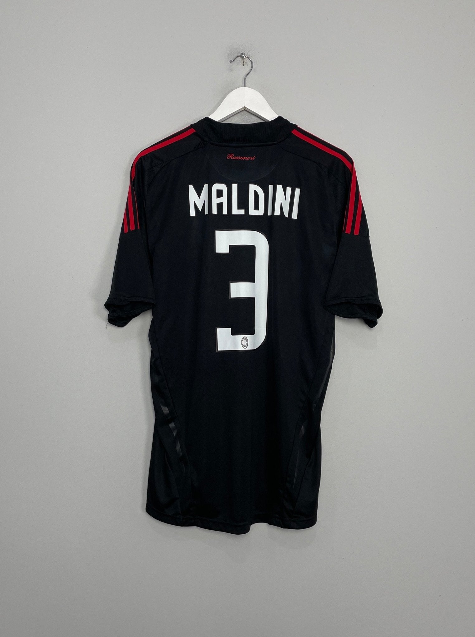 Shop 2008/09 AC MILAN MALDINI #3 THIRD SHIRT (L) ADIDAS, classic football shirts, vintage football shirts & retro soccer jerseys at Cult Kits