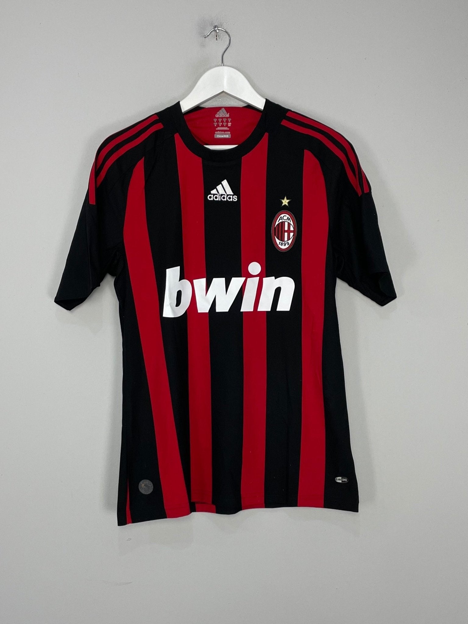Shop 2008/09 AC MILAN RONALDINHO #80 *BNWT* HOME SHIRT (M) ADIDAS, classic football shirts, vintage football shirts & retro soccer jerseys at Cult Kits