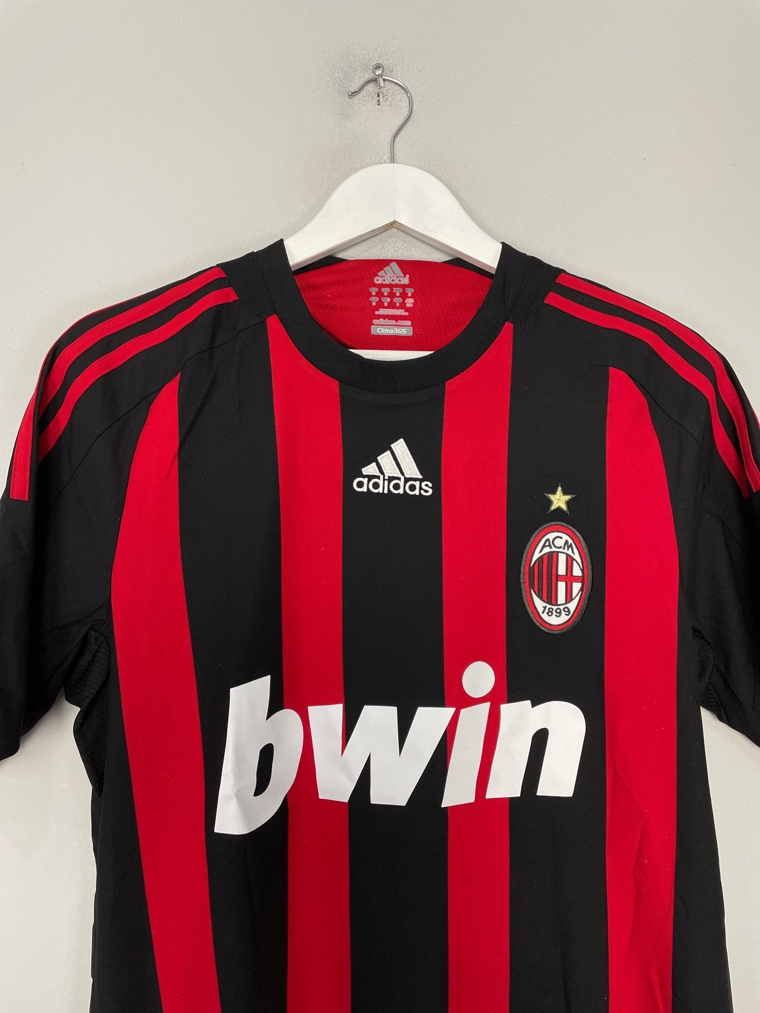 Shop 2008/09 AC MILAN RONALDINHO #80 *BNWT* HOME SHIRT (M) ADIDAS, classic football shirts, vintage football shirts & retro soccer jerseys at Cult Kits