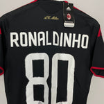 Shop 2008/09 AC MILAN RONALDINHO #80 *BNWT* THIRD SHIRT (S) ADIDAS, classic football shirts, vintage football shirts & retro soccer jerseys at Cult Kits