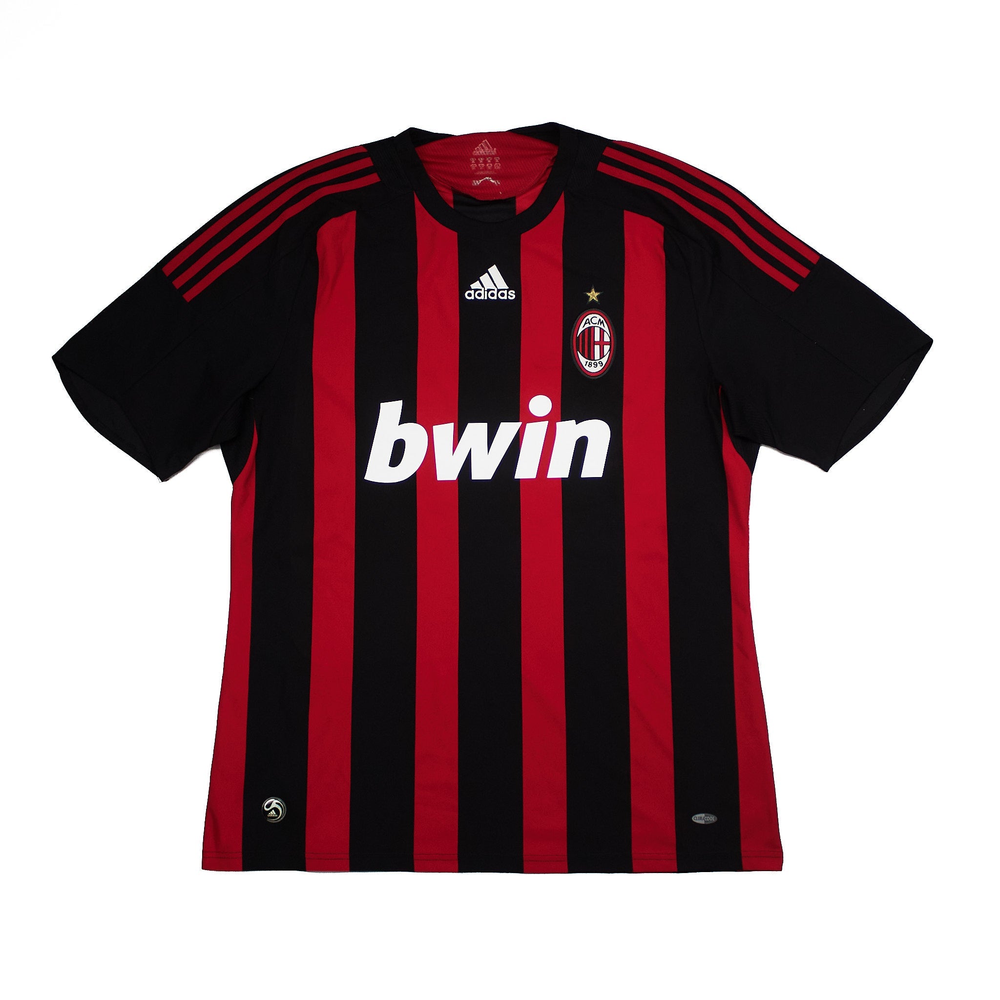 Buy 2008/09 AC Milan Ronaldinho 80 Home Shirt (XL) Adidas ~ Free worldwide shipping ~ Authentic Vintage Football Shirts from Cult Kits