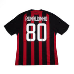 Buy 2008/09 AC Milan Ronaldinho 80 Home Shirt (XL) Adidas ~ Free worldwide shipping ~ Authentic Vintage Football Shirts from Cult Kits