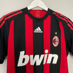 Shop 2008/09 AC MILAN RONALDINHO #80 *PLAYER ISSUE* HOME SHIRT (S) ADIDAS, classic football shirts, vintage football shirts & retro soccer jerseys at Cult Kits