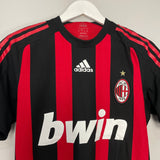 Shop 2008/09 AC MILAN RONALDINHO #80 *PLAYER ISSUE* HOME SHIRT (S) ADIDAS, classic football shirts, vintage football shirts & retro soccer jerseys at Cult Kits