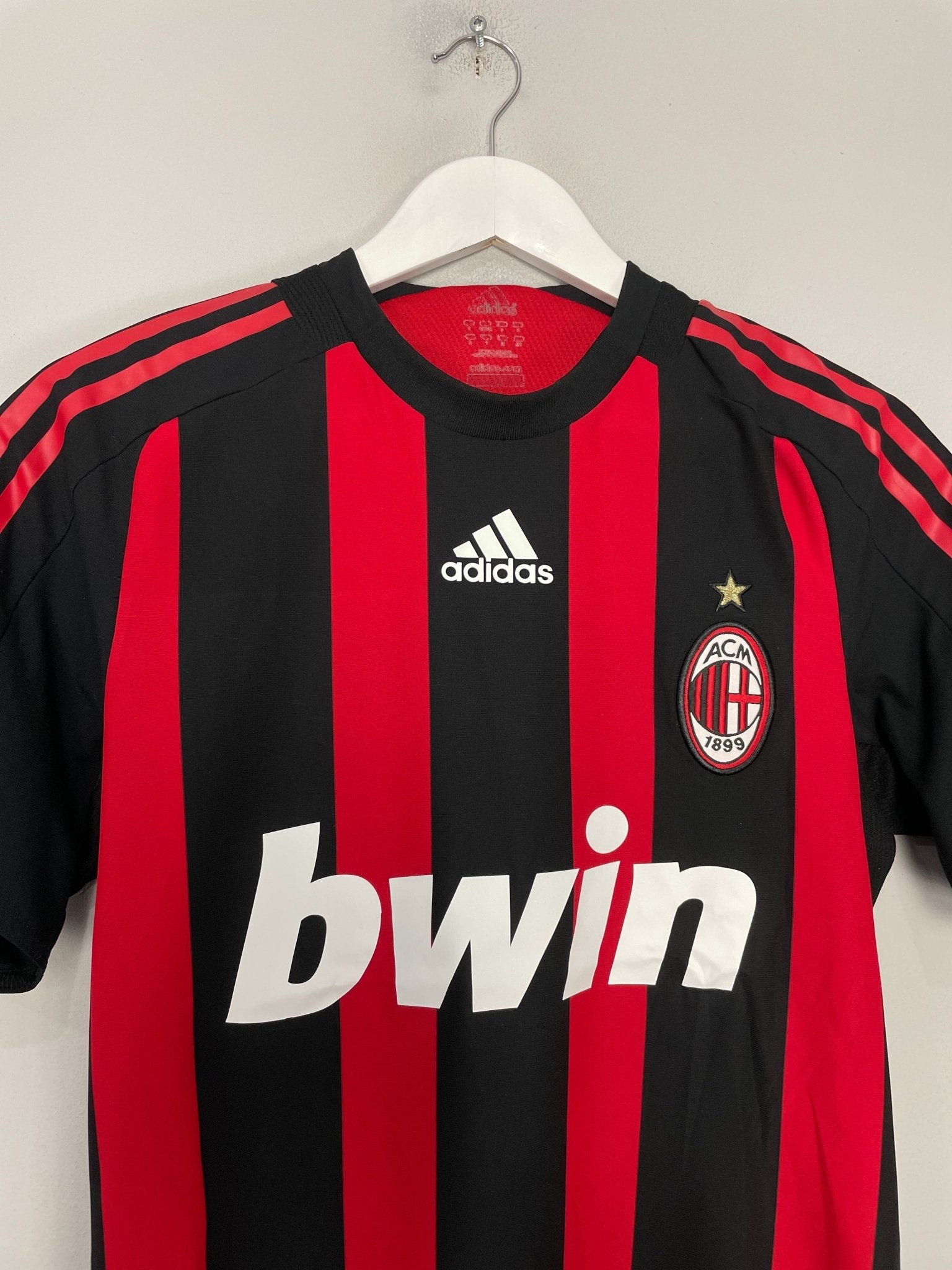Shop 2008/09 AC MILAN RONALDINHO #80 *PLAYER ISSUE* HOME SHIRT (S) ADIDAS, classic football shirts, vintage football shirts & retro soccer jerseys at Cult Kits