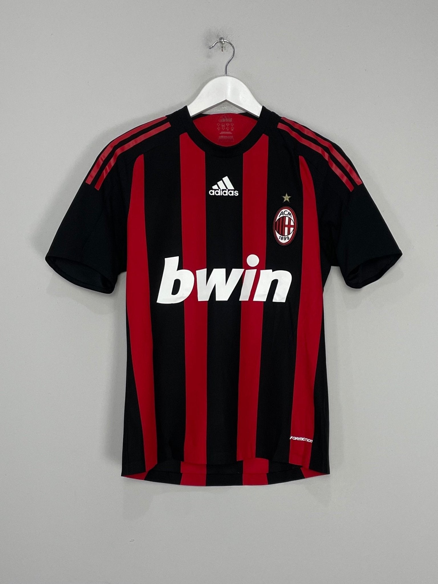 Shop 2008/09 AC MILAN RONALDINHO #80 *PLAYER ISSUE* HOME SHIRT (S) ADIDAS, classic football shirts, vintage football shirts & retro soccer jerseys at Cult Kits