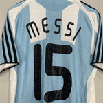 Shop 2008/09 ARGENTINA MESSI #15 HOME SHIRT (M) ADIDAS, classic football shirts, vintage football shirts & retro soccer jerseys at Cult Kits