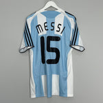 Shop 2008/09 ARGENTINA MESSI #15 HOME SHIRT (M) ADIDAS, classic football shirts, vintage football shirts & retro soccer jerseys at Cult Kits