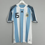 Shop 2008/09 ARGENTINA MESSI #15 HOME SHIRT (M) ADIDAS, classic football shirts, vintage football shirts & retro soccer jerseys at Cult Kits