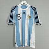 Shop 2008/09 ARGENTINA MESSI #15 HOME SHIRT (M) ADIDAS, classic football shirts, vintage football shirts & retro soccer jerseys at Cult Kits