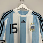 Shop 2008/09 ARGENTINA MESSI #15 HOME SHIRT (M) ADIDAS, classic football shirts, vintage football shirts & retro soccer jerseys at Cult Kits