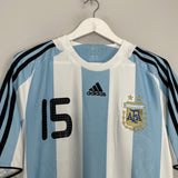 Shop 2008/09 ARGENTINA MESSI #15 HOME SHIRT (M) ADIDAS, classic football shirts, vintage football shirts & retro soccer jerseys at Cult Kits