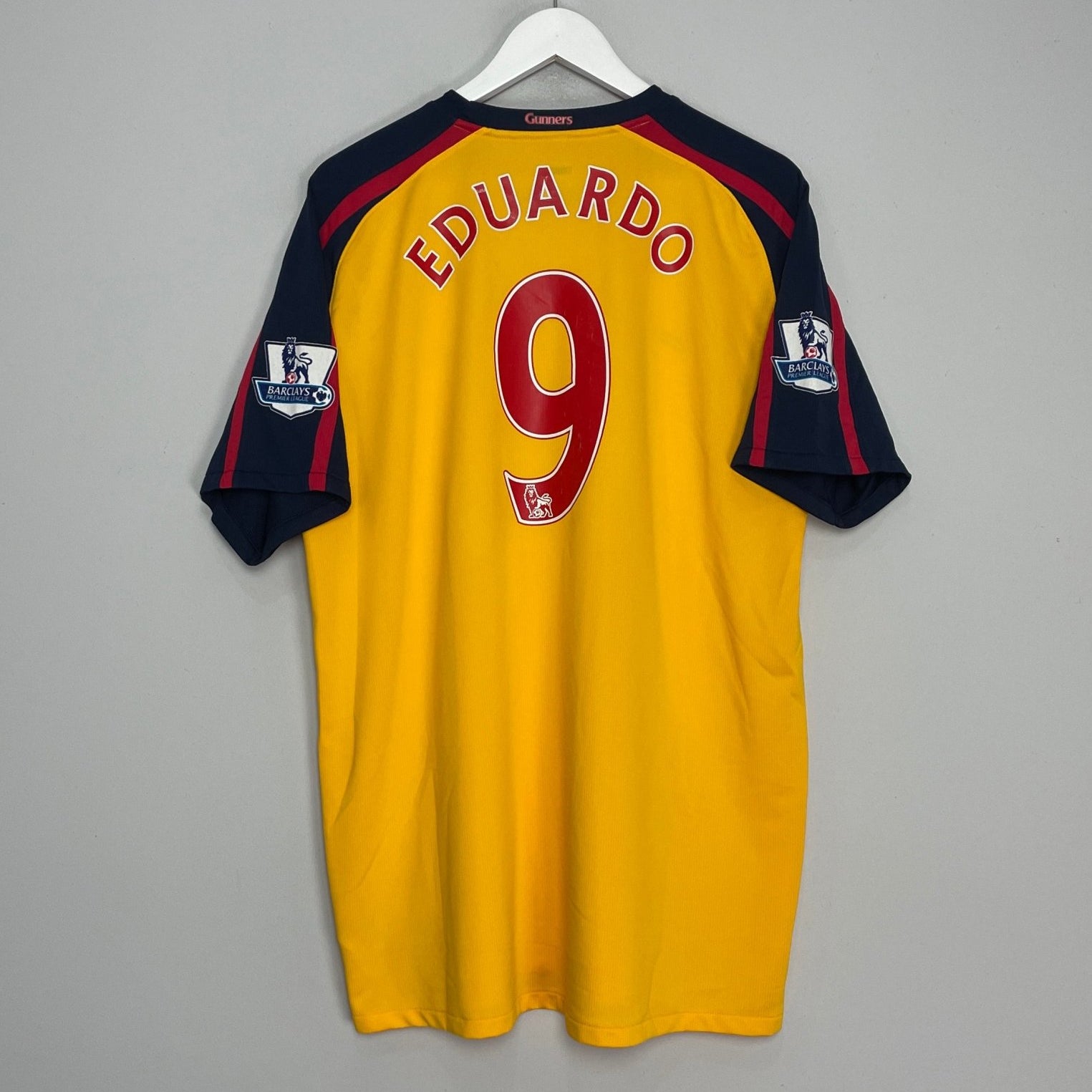Shop 2008/09 ARSENAL EDUARDO #9 AWAY SHIRT (XL) NIKE, classic football shirts, vintage football shirts & retro soccer jerseys at Cult Kits